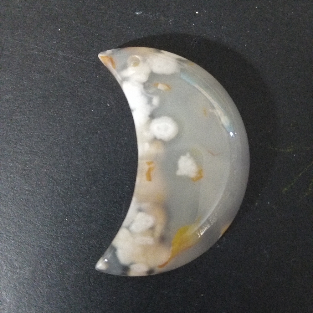 Sakura Crescent Moon Pendant EX12348